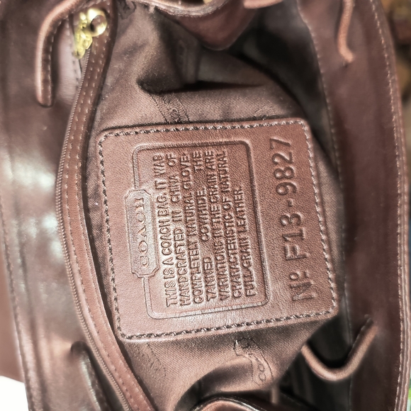 VTG Coach Legacy West Hampton Brown Leather Backpack - Style 9827 - Picture 5 of 11